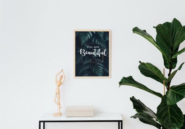 You Are Beautiful, Digital Art, Wall Art, Instant Download, Digital download, Home Decor, Office Decor