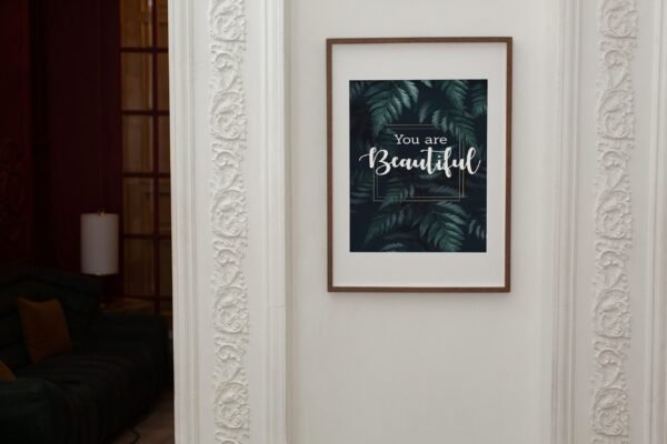 You Are Beautiful, Digital Art, Wall Art, Instant Download, Digital download, Home Decor, Office Decor - Image 8
