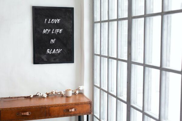 I Love My Life In Black, Digital Art, Wall Art, Instant Download, Digital download, Home Decor - Image 5