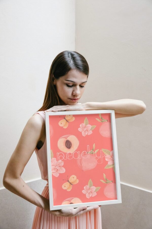 Peachy, Peachy Digital Art, Peachy Wall Art, Peachy Instant Download, Peachy Digital download - Image 4