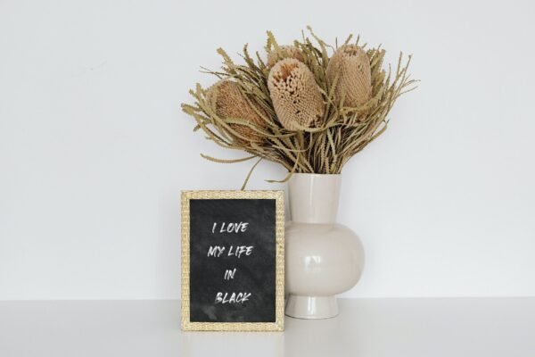 I Love My Life In Black, Digital Art, Wall Art, Instant Download, Digital download, Home Decor - Image 9