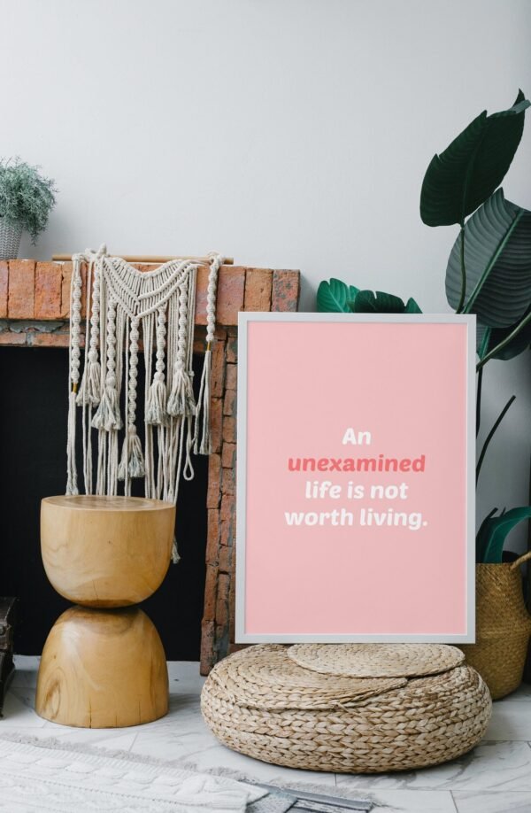 An Unexamined Life Is Not Worth Living, An Unexamined Life Is Not Worth Living Wall Art, An Unexamined Life Is Not Worth Living Digital Art - Image 8