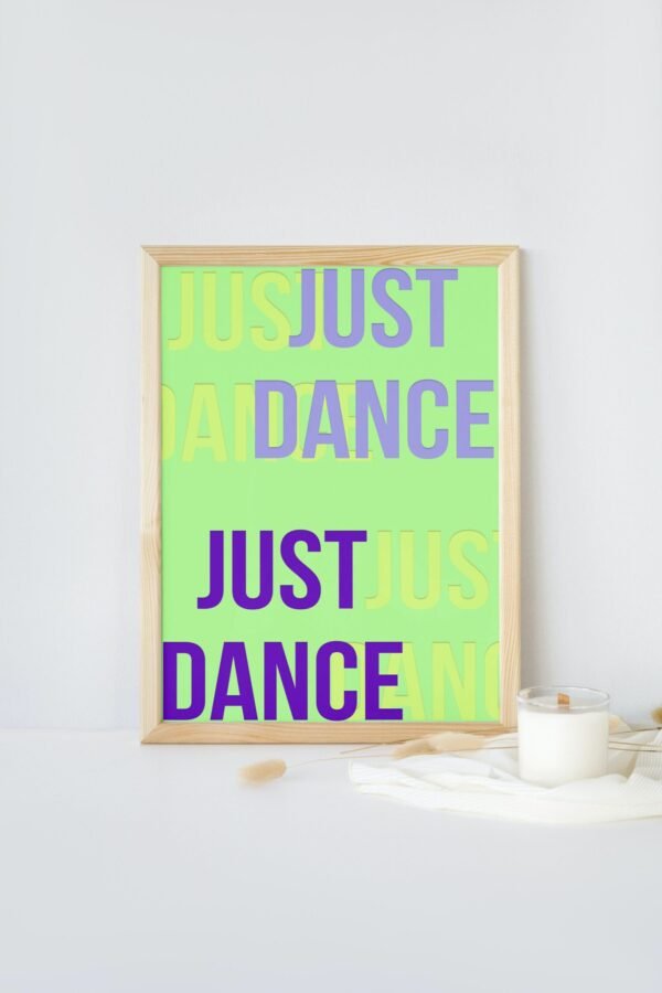 Just Dance, Digital Art, Wall Art, Instant Download, Digital download