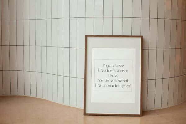 If you love life.don't waste time-For time is what life is made up of, Wall Art, Digital Art, Digital Download - Image 2