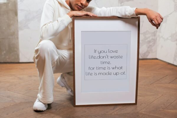 If you love life.don't waste time-For time is what life is made up of, Wall Art, Digital Art, Digital Download - Image 4