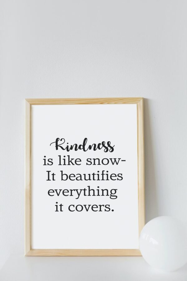 Kindness Is Like Snow-It Beautifies Everything It Covers, Kindness Is Like Snow-It Beautifies Everything It Covers Wall Art, Digital Art