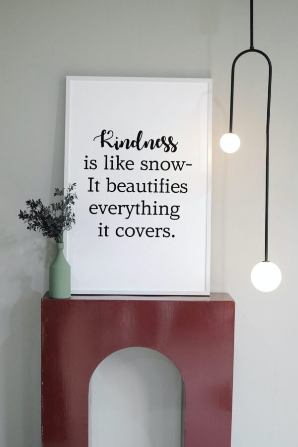 Kindness Is Like Snow-It Beautifies Everything It Covers, Kindness Is Like Snow-It Beautifies Everything It Covers Wall Art, Digital Art - Image 2