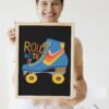 Roll With It, Roll With It Digital Art, Roll With It Wall Art, Roll With It Digital download, Roll With It Digital Poster - Image 3
