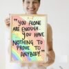 Your Alone Are Enough You Have Nothing To Prove To Anybody, Digital Art, Wall Art, Digital Download, Digital Poster