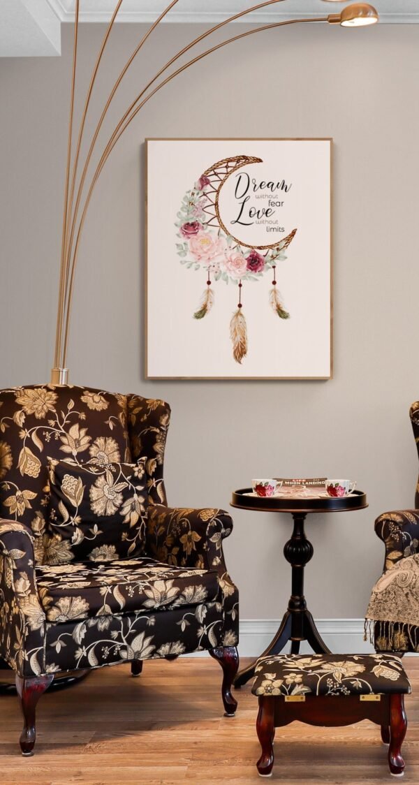 Dream Without Fear Love Without Limits Wall Art, Digital Download, PRINTABLE Home Decor Canvas Art - Image 3