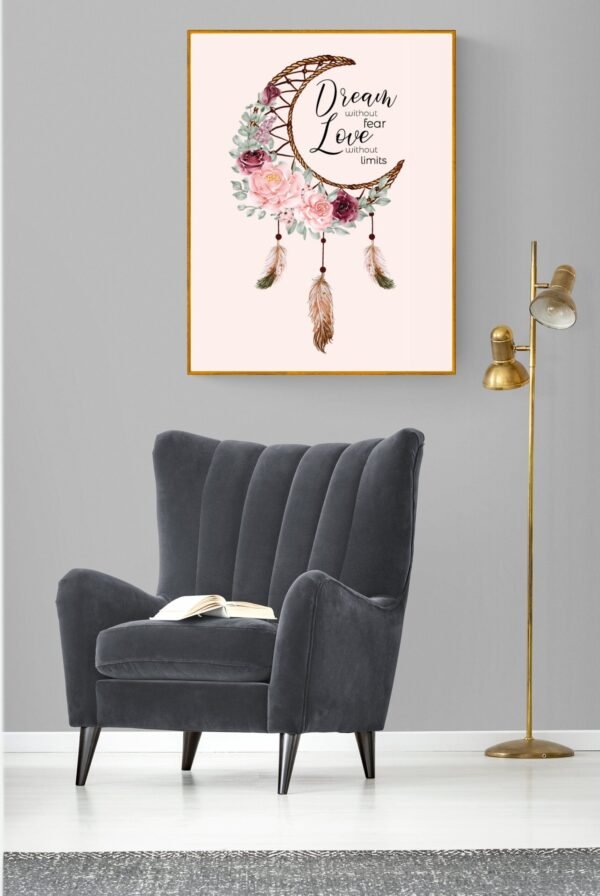 Dream Without Fear Love Without Limits Wall Art, Digital Download, PRINTABLE Home Decor Canvas Art - Image 6