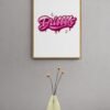 Dribble, Typography Wall Art, Instant Download, Digital Download, Typography Prints - Image 4