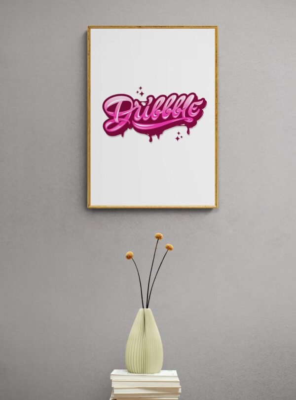 Dribble, Typography Wall Art, Instant Download, Digital Download, Typography Prints - Image 4