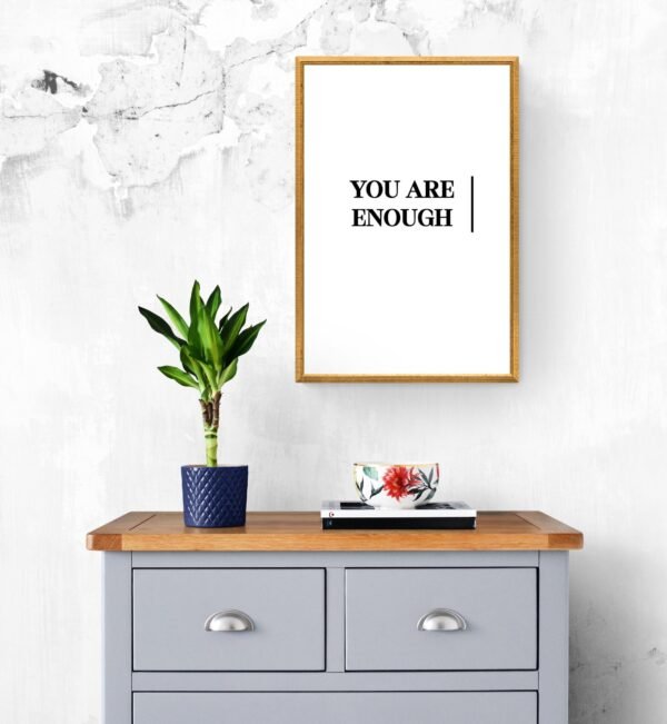 You are Enough, Typography Wall Art, Instant Download, Digital Download, Typography Prints - Image 8