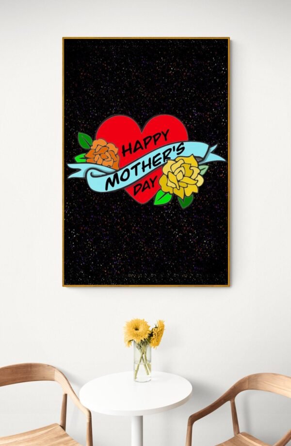Happy Mother's Day Print Art, Mother's Day Gift, Gift For Her, Instant Download, PRINTABLE Art, Mother's Gift - Image 3