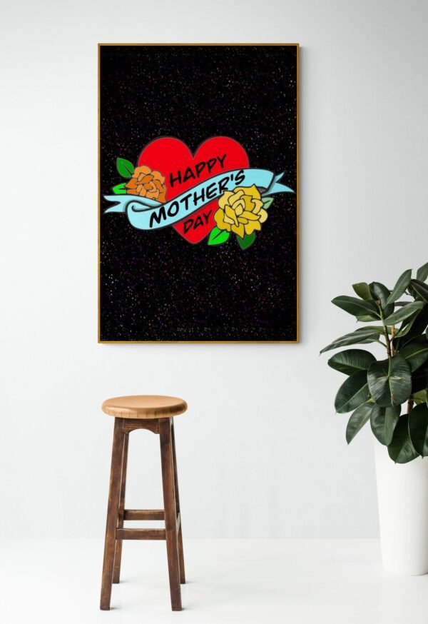 Happy Mother's Day Print Art, Mother's Day Gift, Gift For Her, Instant Download, PRINTABLE Art, Mother's Gift - Image 4
