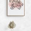 Enjoy The Little Things Home Decor Wall Art, PRINTABLE Wall Art, Digital Download, Enjoy Canvas Art