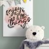 Enjoy The Little Things Home Decor Wall Art, PRINTABLE Wall Art, Digital Download, Enjoy Canvas Art - Image 4