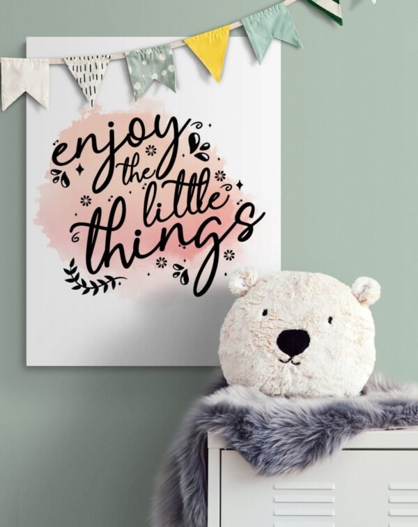 Enjoy The Little Things Home Decor Wall Art, PRINTABLE Wall Art, Digital Download, Enjoy Canvas Art - Image 4