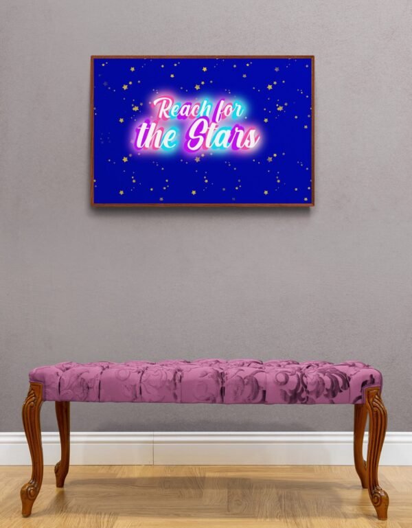 Reach for the stars, Typography Wall Art, Instant Download, Digital Download, Typography Prints