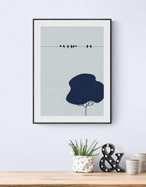 Birds on Tree, Typography Wall Art, Instant Download, Digital Download, Typography Prints - Image 4