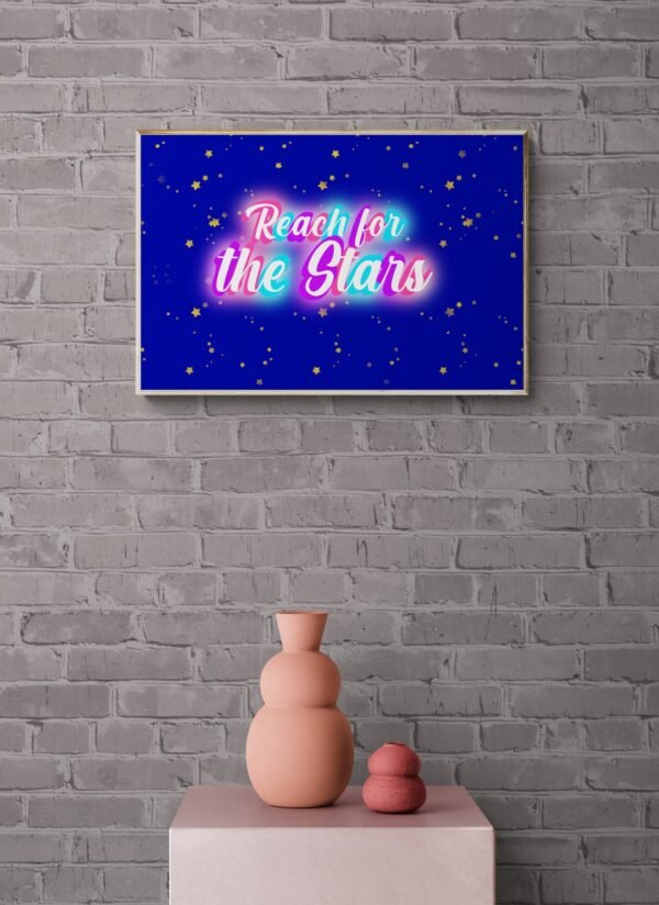 Reach for the stars, Typography Wall Art, Instant Download, Digital Download, Typography Prints - Image 5