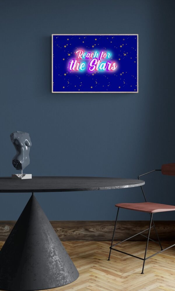 Reach for the stars, Typography Wall Art, Instant Download, Digital Download, Typography Prints - Image 7