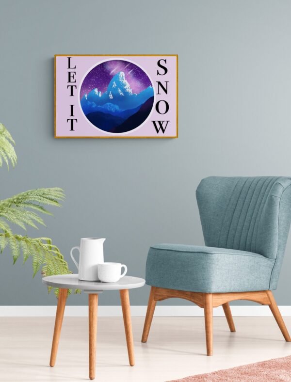 Let it snow, Typography Wall Art, Instant Download, Digital Download, Typography Prints - Image 9