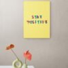 Stay Positive, Typography Wall Art, Instant Download, Digital Download, Typography Prints - Image 2