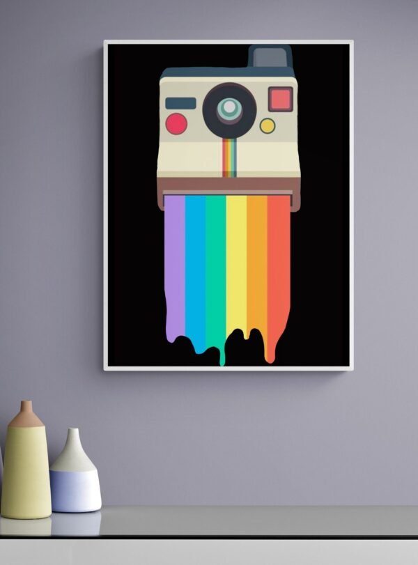 Camera Art, Rainbow Wall Art, LGBT Wall Decor, Pride Print, Printable Wall Art, Digital Download - Image 7