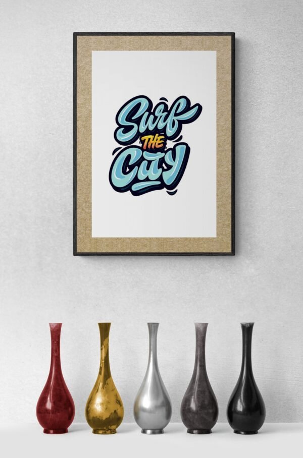 Surf the City, Typography Wall Art, Instant Download, Digital Download, Typography Prints - Image 6