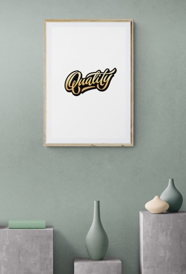 Quality, Typography Wall Art, Instant Download, Digital Download, Typography Prints - Image 2