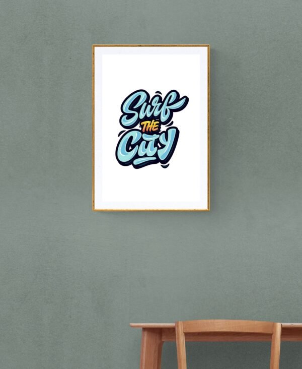 Surf the City, Typography Wall Art, Instant Download, Digital Download, Typography Prints - Image 7
