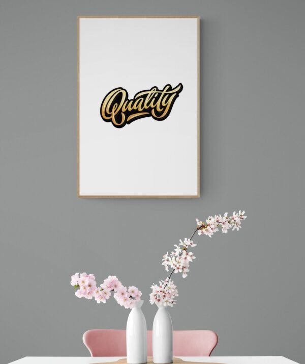 Quality, Typography Wall Art, Instant Download, Digital Download, Typography Prints - Image 3