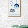 Merry Christmas Wall Art, Digital Download, Christmas Printable, Instant Prints, Christmas Party Background, Christmas Wall Frames, Wall Art - Image 2