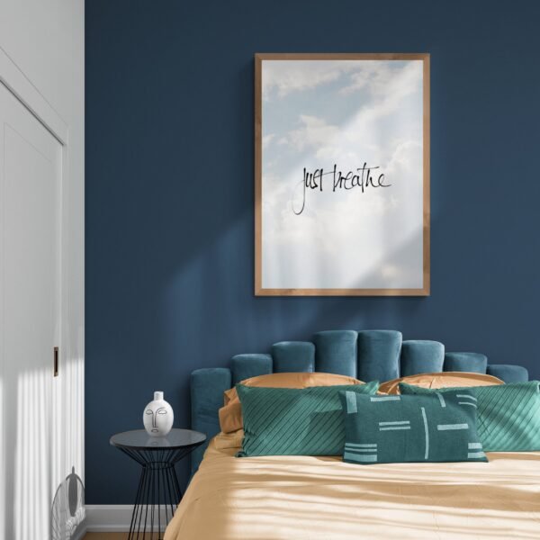 Just Breathe, Positive Quotes, Just Breathe Wall Posters, Instant Download, Digital Download, Positive Quotes Wall Art, Wall Posters - Image 3