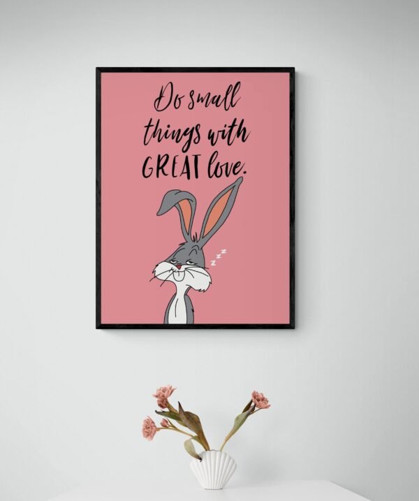 Do Small Things With Great Love, Love Quote Poster, Printable Wall Art, Cute Love Art Quote, Digital Download - Image 2