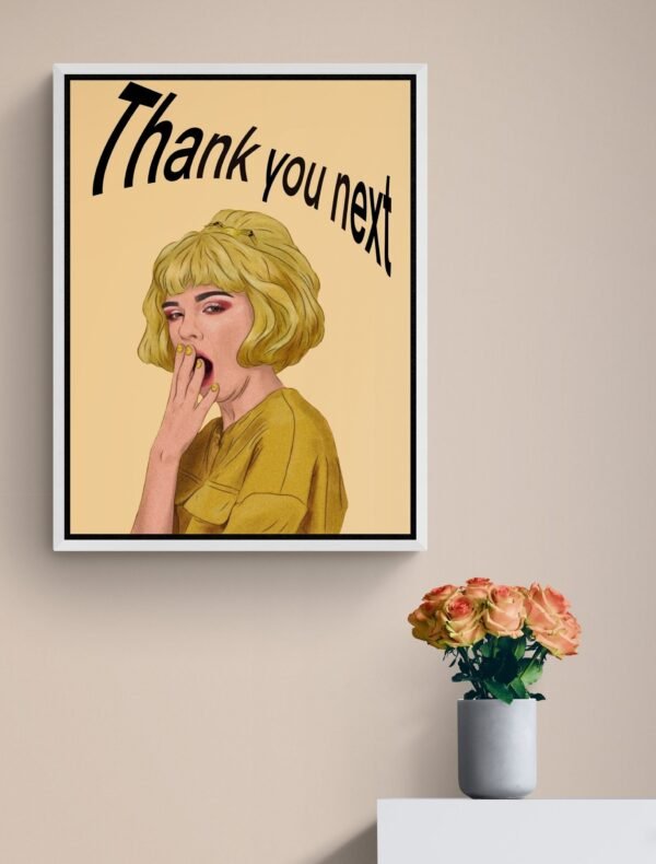 Thank You Next Printable Wall Art, Boss Lady Quote Art Print, Feminist Poster, Strong Women, Digital Download - Image 3