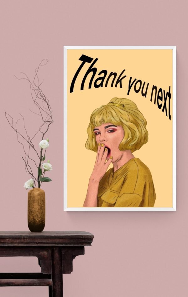 Thank You Next Printable Wall Art, Boss Lady Quote Art Print, Feminist Poster, Strong Women, Digital Download - Image 6