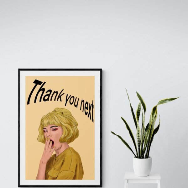 Thank You Next Printable Wall Art, Boss Lady Quote Art Print, Feminist Poster, Strong Women, Digital Download - Image 7