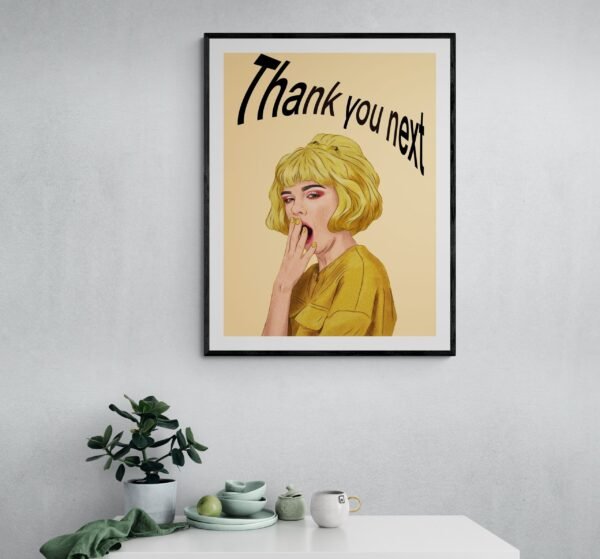 Thank You Next Printable Wall Art, Boss Lady Quote Art Print, Feminist Poster, Strong Women, Digital Download - Image 8