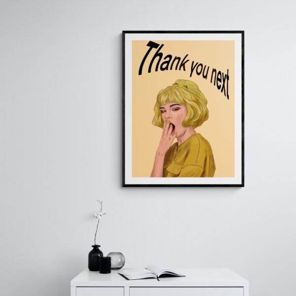 Thank You Next Printable Wall Art, Boss Lady Quote Art Print, Feminist Poster, Strong Women, Digital Download - Image 9