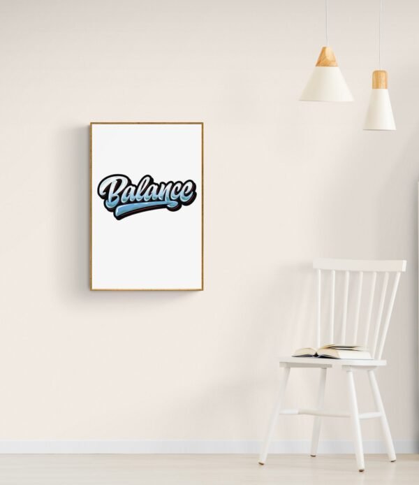 Balance, Typography Wall Art, Instant Download, Digital Download, Typography Prints - Image 4