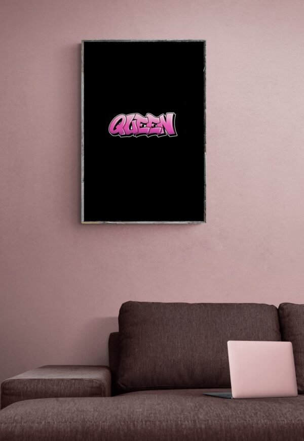 Queen, Typography Wall Art, Instant Download, Digital Download, Typography Prints - Image 5