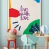 Live Laugh Love Poster, Instant Download , Quotes Wall Art, Digital Download, Motivational Quotes, Self Love Printable Quotes - Image 2
