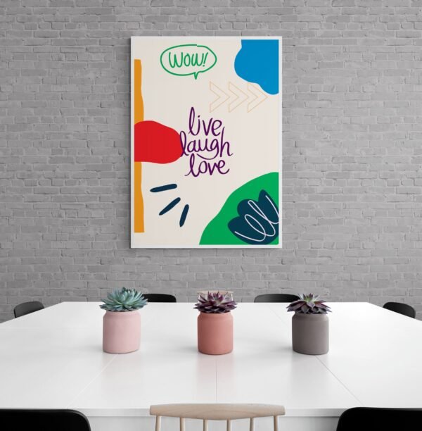 Live Laugh Love Poster, Instant Download , Quotes Wall Art, Digital Download, Motivational Quotes, Self Love Printable Quotes - Image 8