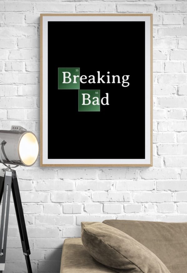 Breaking Bad Printable, Instant Download, Breaking Bad Wall Poster, Breaking Bad Wall Hanging, Digital Download,  TV Show Wall Art - Image 2
