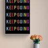Keep Going Wall Art, Keep Going Print, Printable Wall Art, Digital Download, Colorful Print Art Quote, Keep Going Poster, Typography Print - Image 3