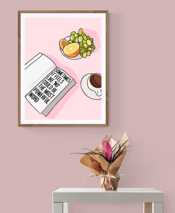 Sometimes It Feels Like 'No' Could Be The Most Powerful Word, Inspirational Quote, Self Love Wall Art, Digital Download - Image 5