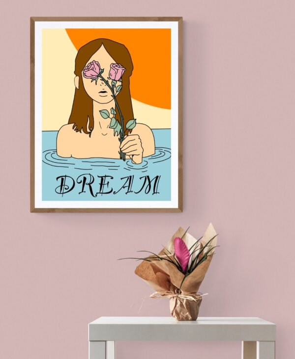 Dream Wall Art, Printable Inspirational Quote, Empowered Women, Printable Wall Art, Digital Download - Image 5